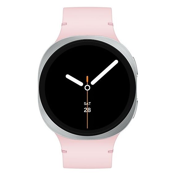 Galaxy Watch 8 | 44 мм | Silver | Sport/Pink | M/L, Тип ремешка : Sport, Размер корпуса : 44 мм, Цвет: Silver, Цвет ремешка: Pink, Размер ремешка : M/L, Подключение часов : Bluetooth / Wi-Fi, изображение 3